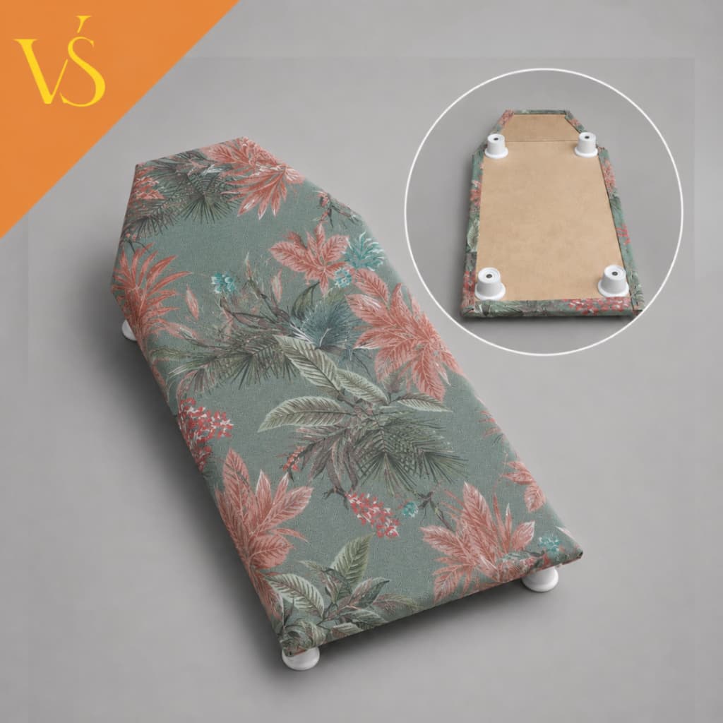 Tábua De Passar Portátil Patchwork Estampa Sortida Para Viagem