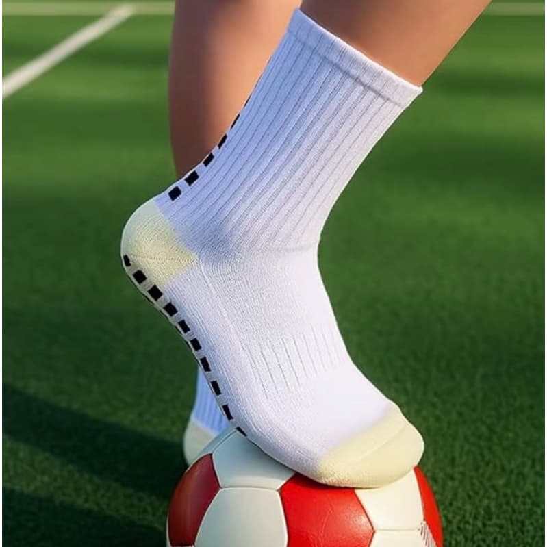 KIT 3 Pares Meias Compressão Esportiva Futebol Ciclismo Cores Sortidas Antiderrapante Unissex