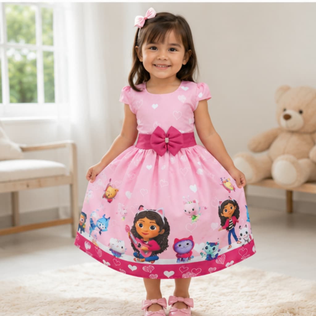 VESTIDO INFANTIL A CASA MÁGICA DA GABY,FESTA CASA MAGICA GABBY