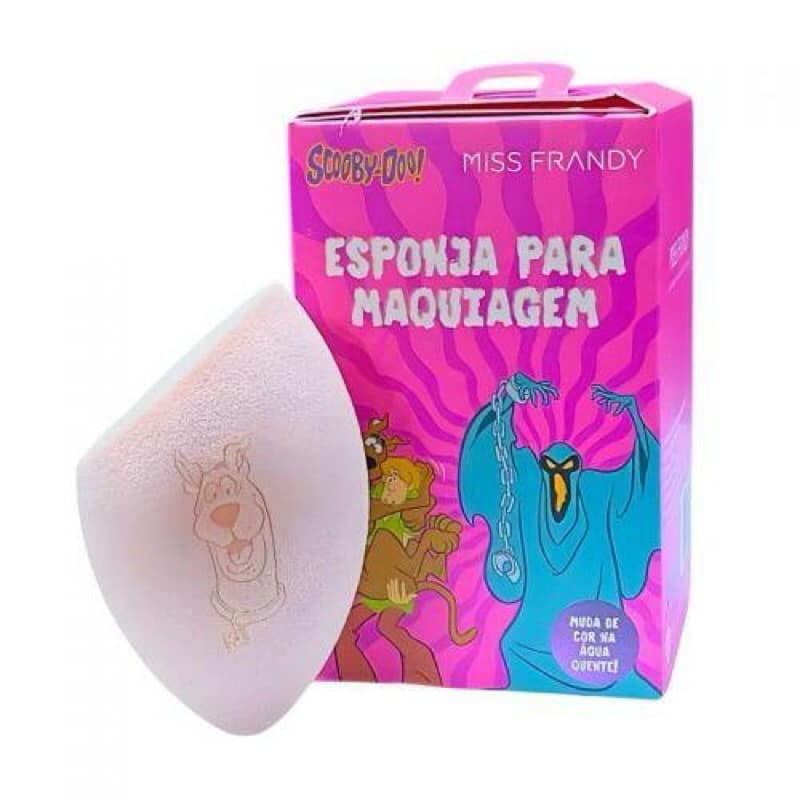 Esponja para Maquiagem Scooby-Doo Surpresa Muda de Cor na Água Quente