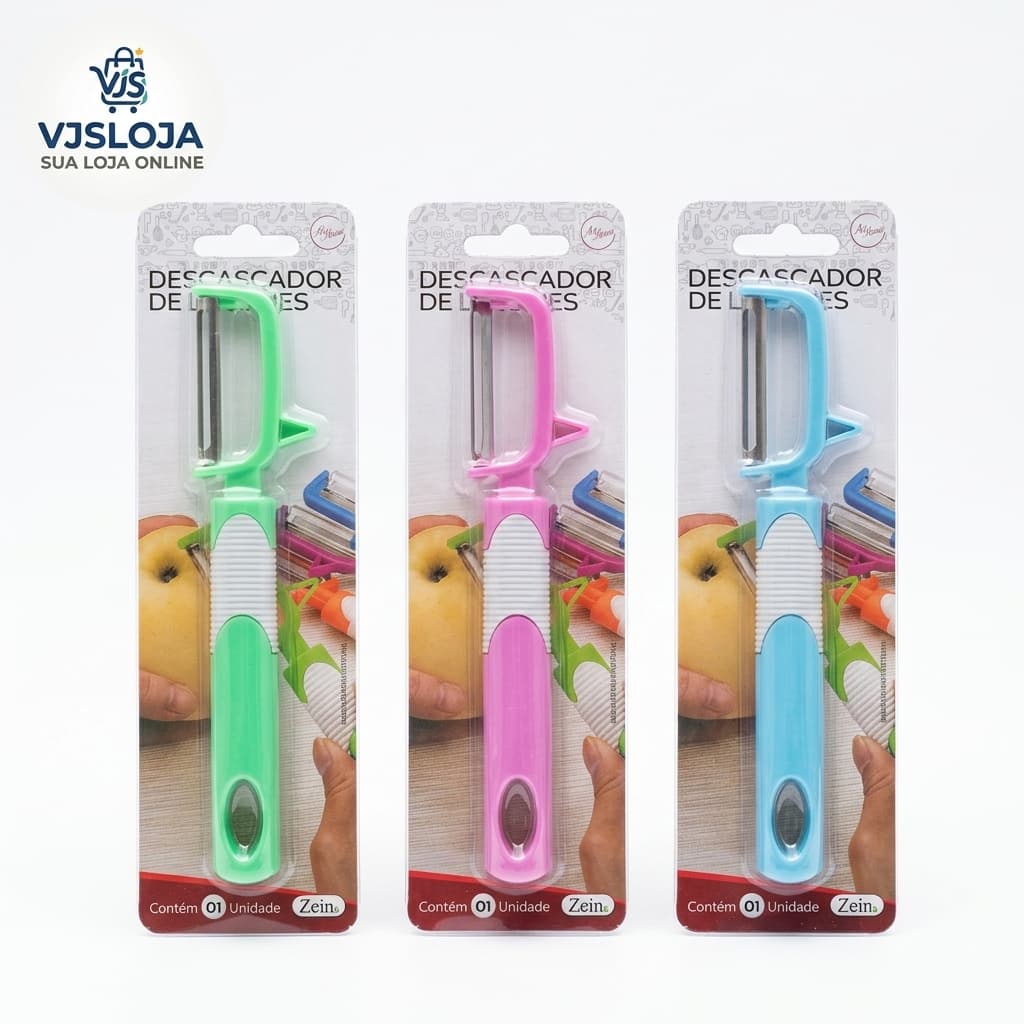 Descascador De Legumes E Frutas Profissional Aço Inox Cabo Ergonômico Cozinha