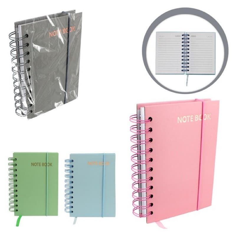 Caderno Bloco De Anotações Espiral 160 Folhas 14cm