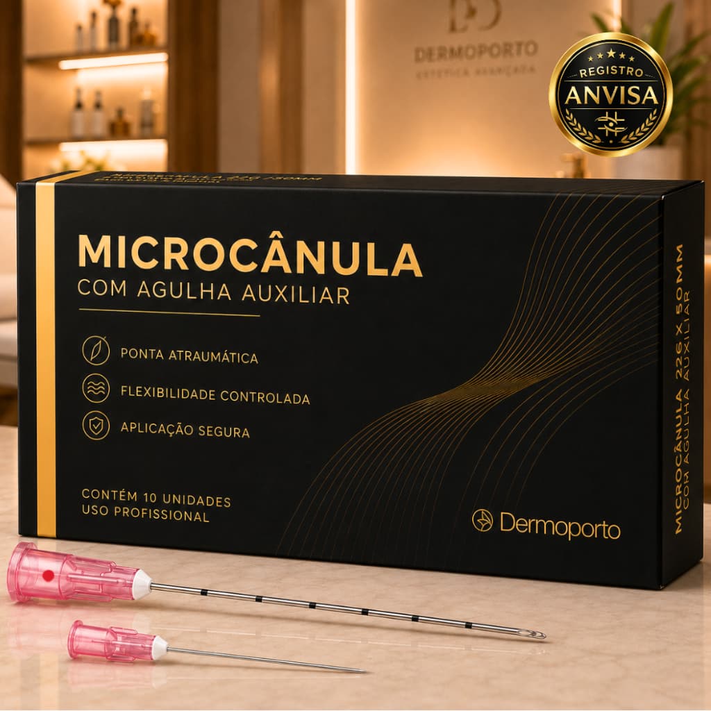 MICROCÂNULA 18G X 70MM C/ AGULHA AUXILIAR ANVISA | CX C/ 10 UNIDADES | SEMI-FLEXÍVEL | GRADUADA