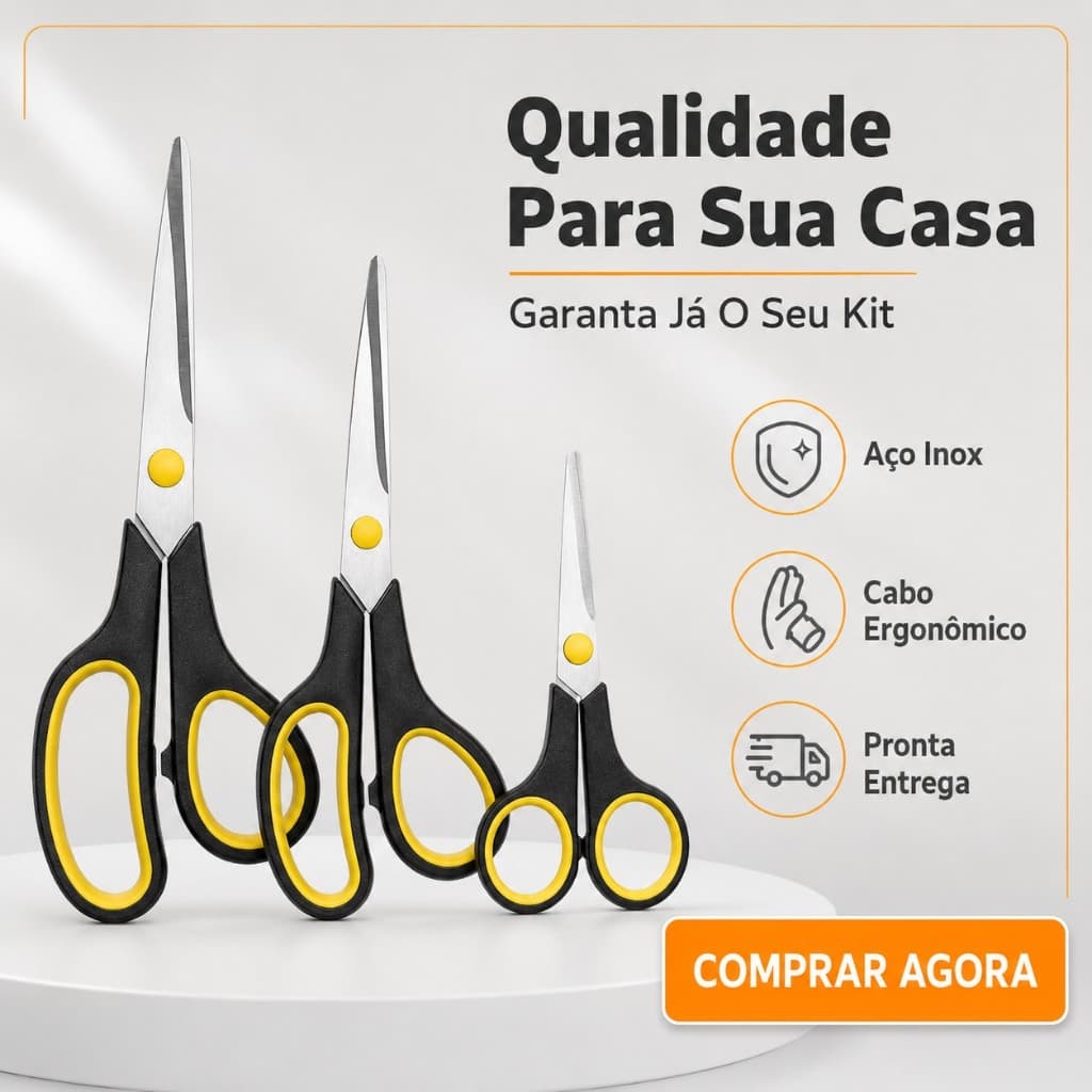Tesoura Profissional:Corte Preciso e Ergonomia Premium
