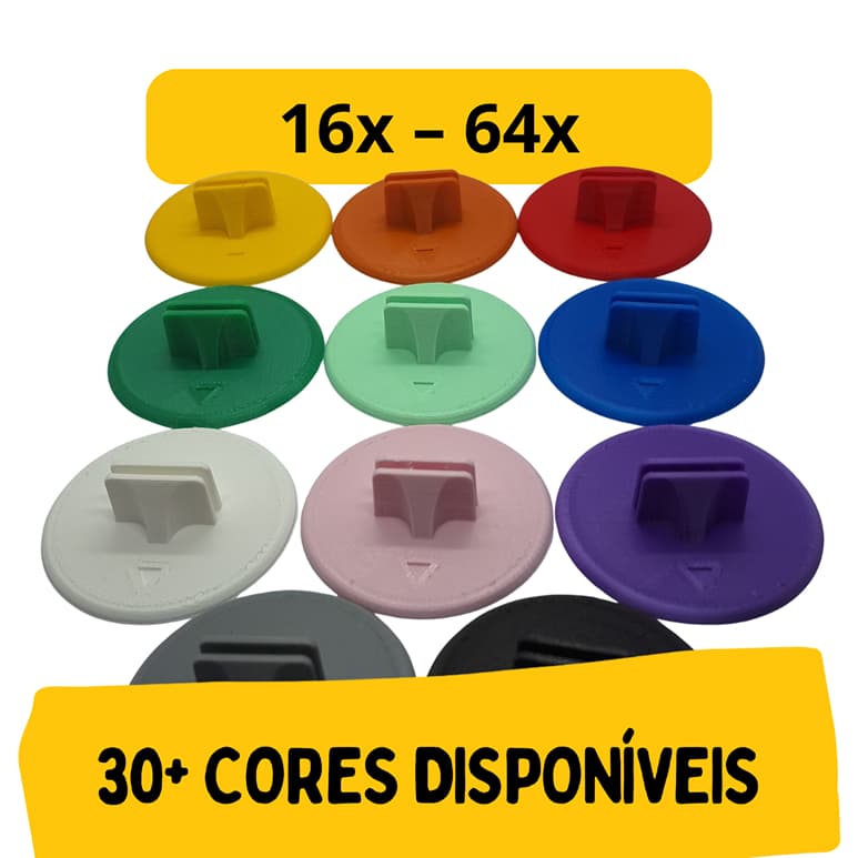 Bases 50 mm para Miniaturas de Papelão de Jogo de Tabuleiro - Stands para Tokens Board Games e RPG - 16 a 64 Unidades