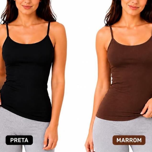 Regata Alça Fina Fitness Blusa Feminino Liso Poliamida Tank Top Slim Camiseta Academia Verão