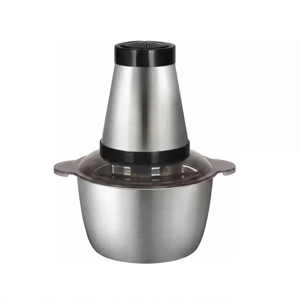 Processador/Moedor Elétrico 2L e 3L Alimentos Picador Triturador para Carne, Legumes, Tempero, Inox 110V