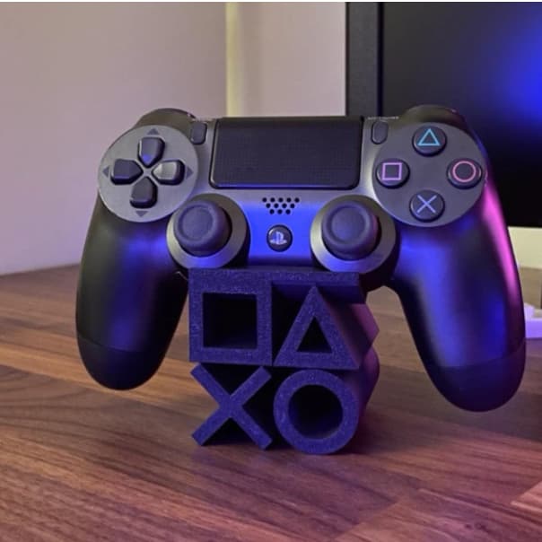 Suporte Mesa Controle - Holder Simbolos Geek Decorativo Gamer 3 em 1 | Domora 3D