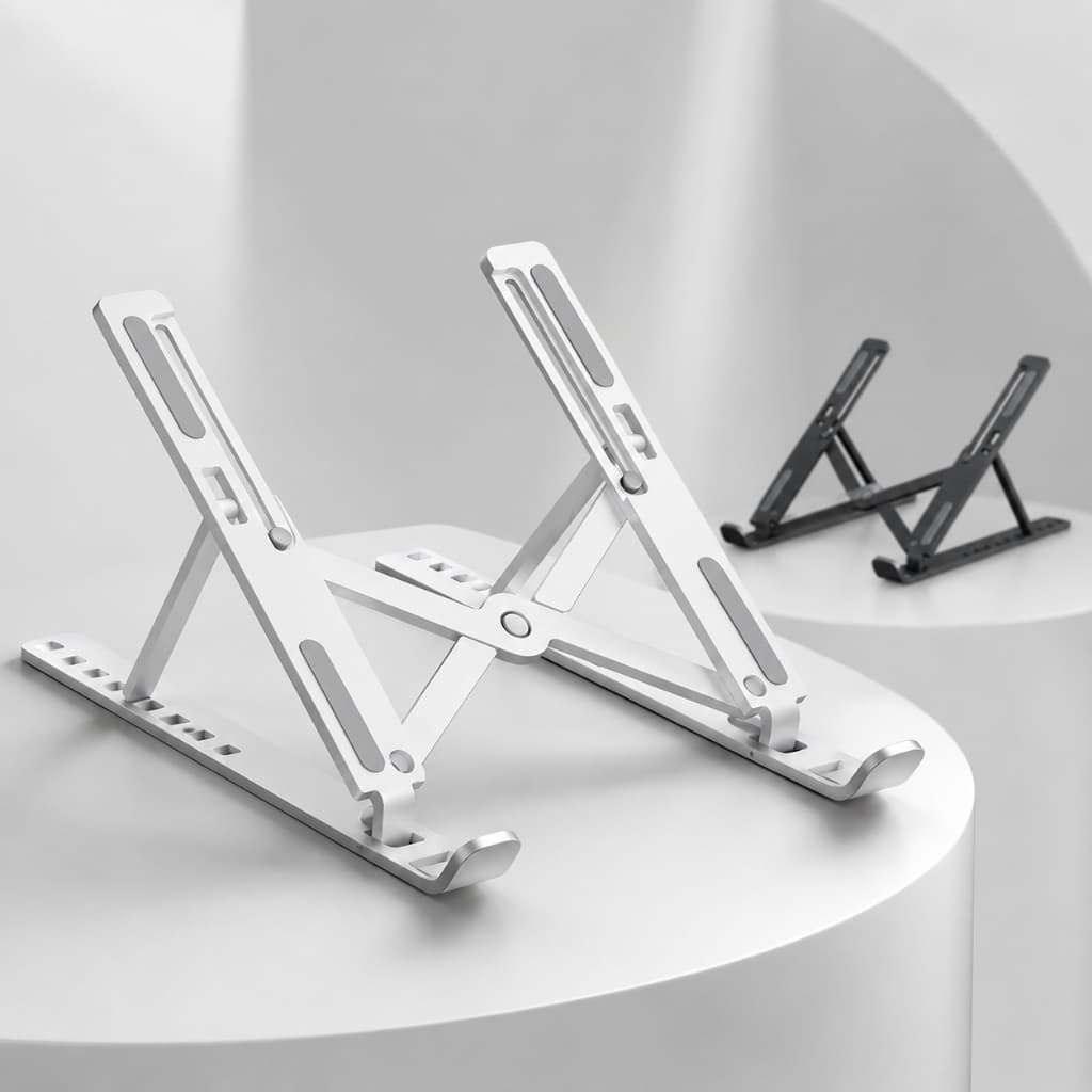 Suporte Ergonômico Ajustável para Notebook em Alumínio Dobrável
