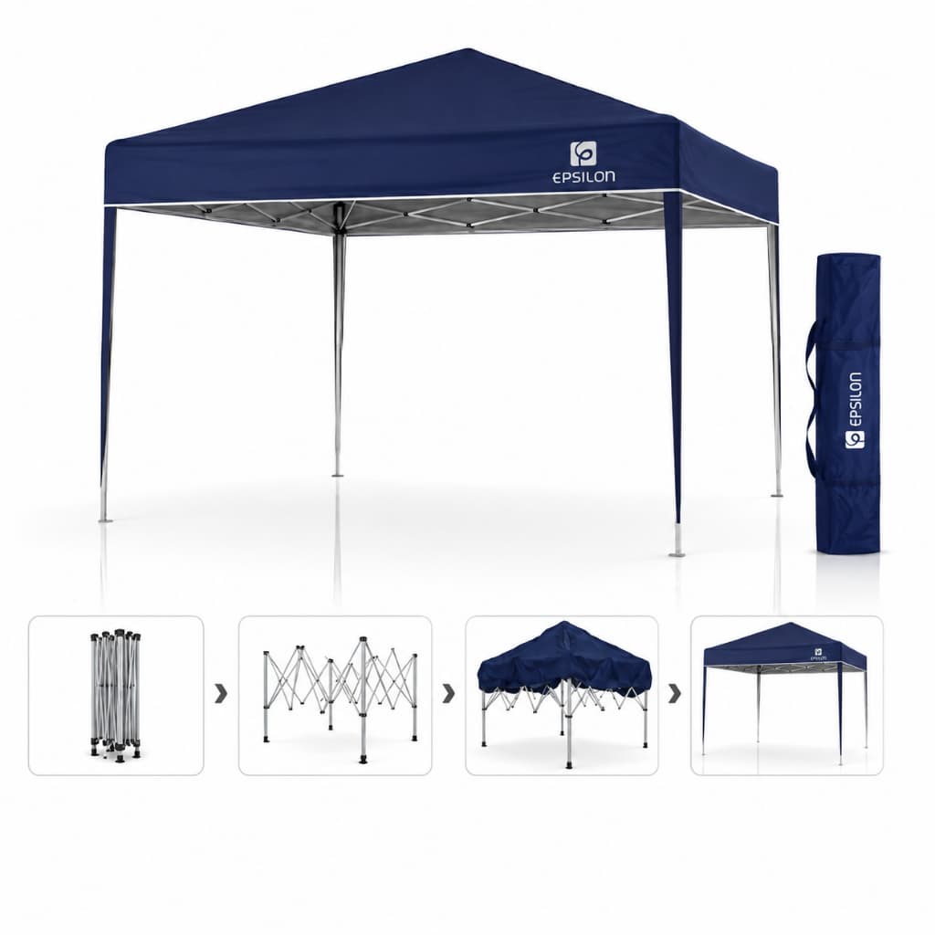 Tenda Personalizada Gazebo 3x3 Tenda Articulada Sanfonada Resistente  Barraca Praia Impermeável Eps-2543 Epsilon