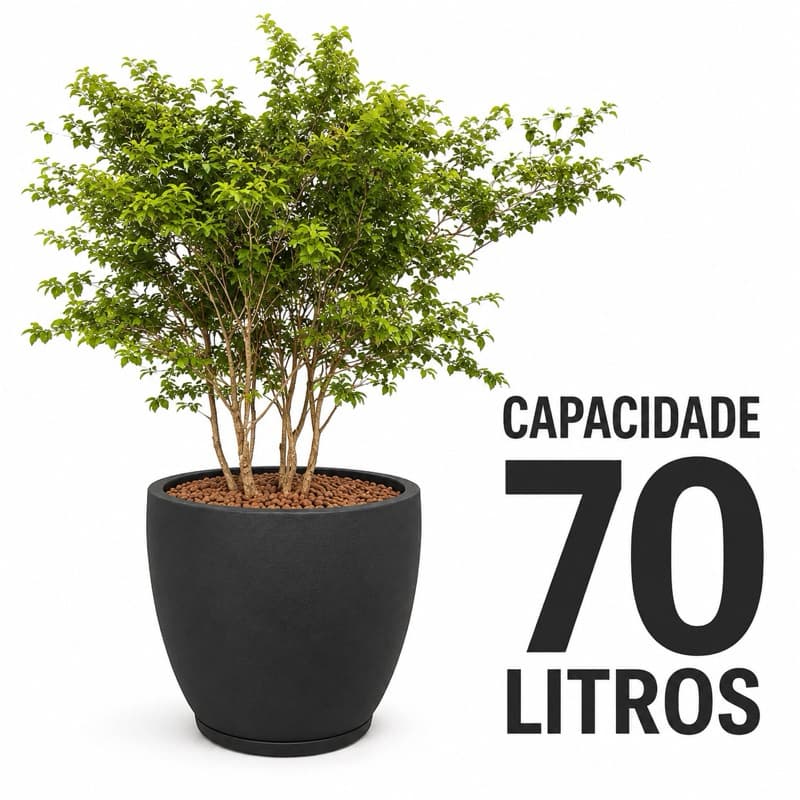 Vaso Grande para Plantas 70 litros Árvore Frutífera Jabuticabeira Jardim Decoração Área Externa 48cm Altura