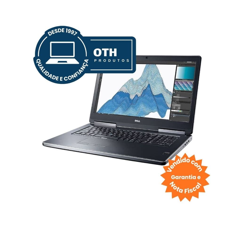 Ultrabook Dell Precision 7710, Tela 17.3" Full HD, i7, 32GB, SSD-256GB + HD-1TB, NVidia 4GB - Garantia