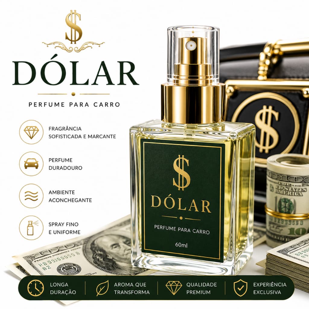 SPRAY AROMATIZADOR AUTOMOTIVO PREMIUM PERFUME PARA CARRO LONGA DURACAO DOLAR