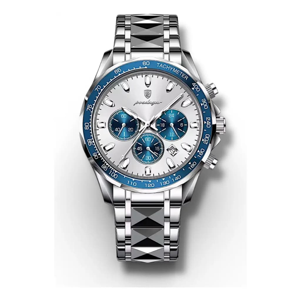 Relógio Masculino Luxo Poedagar 815 Aço Resistente Elegante