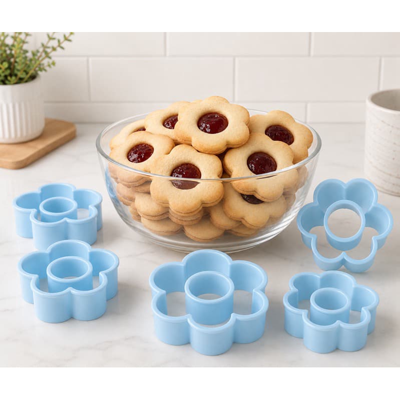 Cortador de biscoito 3D - Florzinha Geleia - Confeitaria Pasta Biscoito
