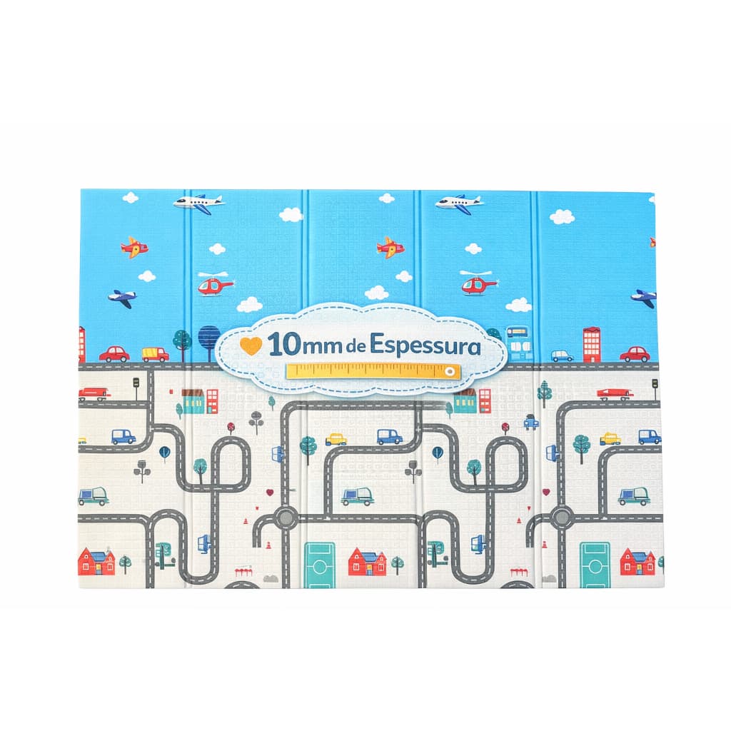Tapete Infantil 10mm Espessura Emborrachado Dobrável Dupla Face - Envio Imediato