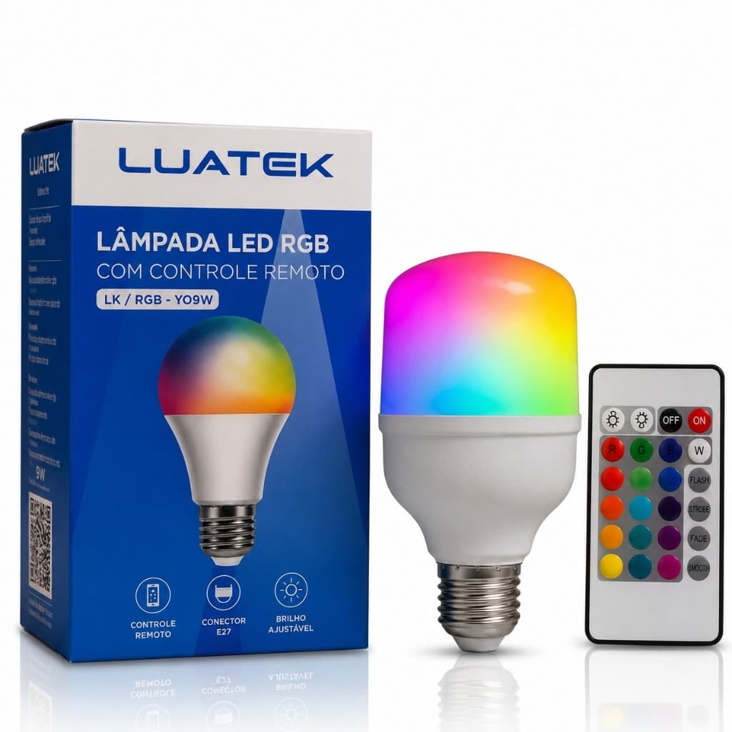 Lampada Inteligente Luatek LK / RGB - YO9W