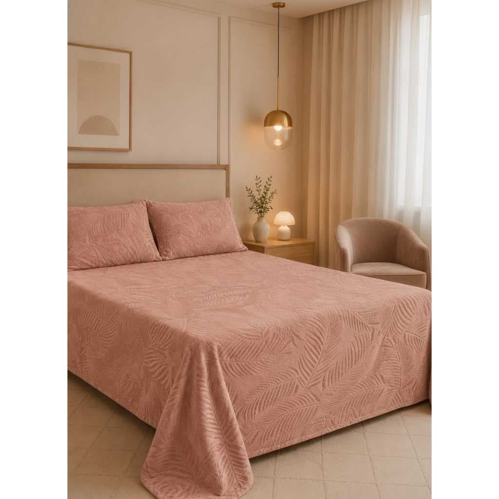 Kit 3 Peças Manta Cobre Leito Sherpa Aconchego Aveludado Extra Macio – Tipo Cobertor | Casal/Queen