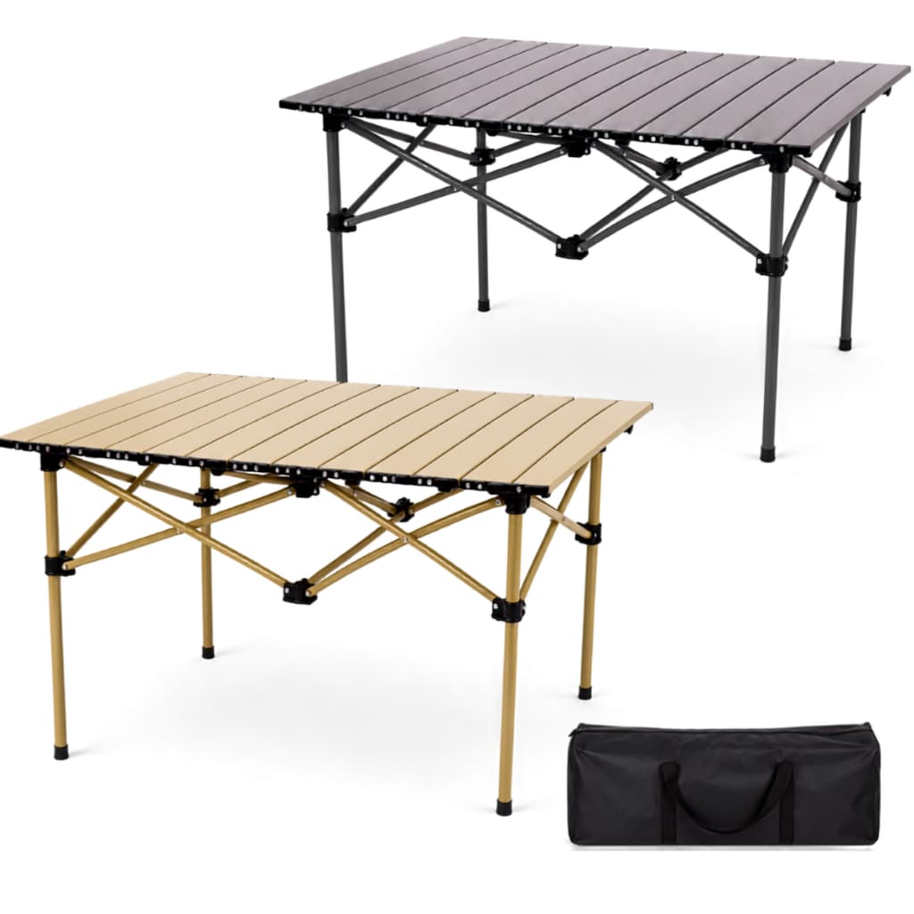Mesa Dobrável Aço Reforçada Camping Com Bolsa Transporte Portátil Praia Pesca Jardim Snel Home