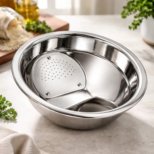 Escorredor de Arroz Inox Moldular 20cm ou 25cm