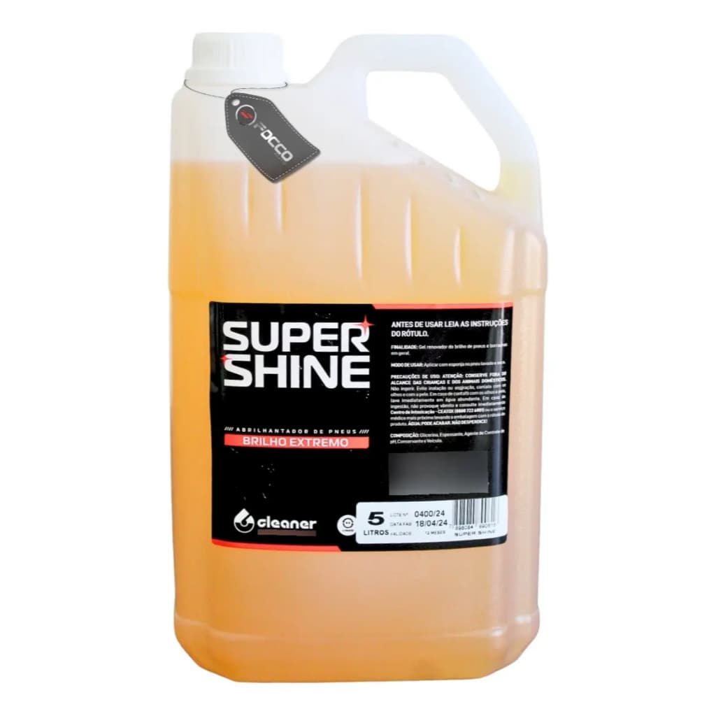 Super Shine Pretinho 5 Litros Cleaner Industria