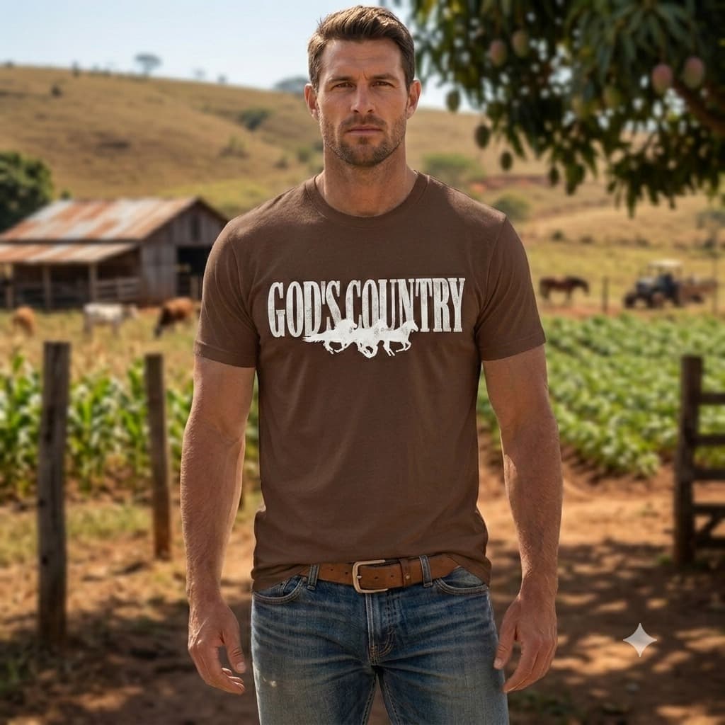 Camiseta Masculina Cavalgada Peão Malha Premium