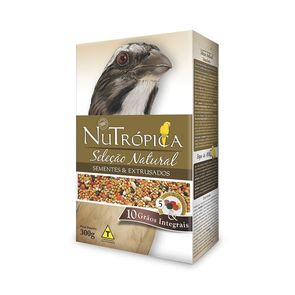 Ração 300g Super Premium Nutropica Seleção Natural para Trinca Ferro