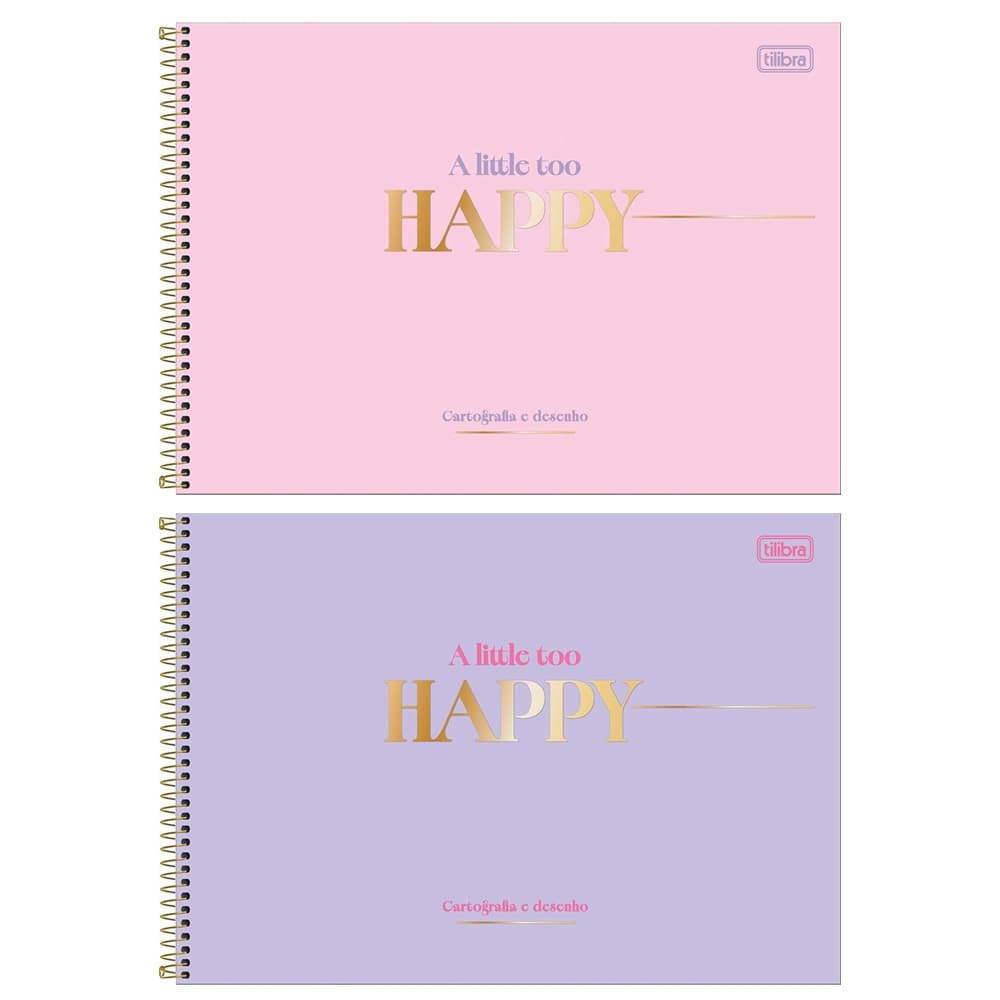 Caderno de Desenho Espiral Tilibra Happy