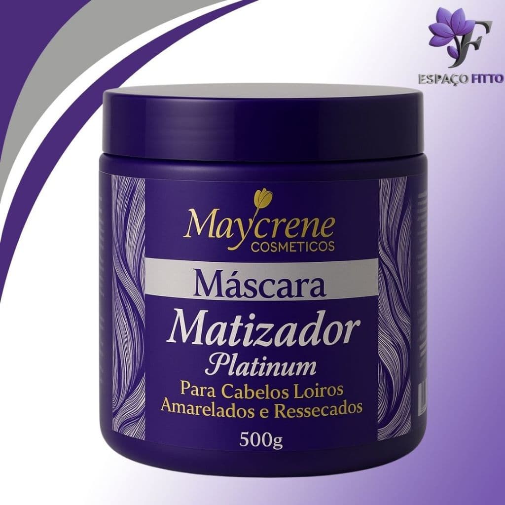 Mascara Matizadora Platinum Desamarelador 500g Maycrene