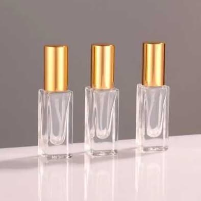 kit Vidro Porta Perfume quadrado portátil para decantes 20ml cor d/Tampa sortida luxo premiu