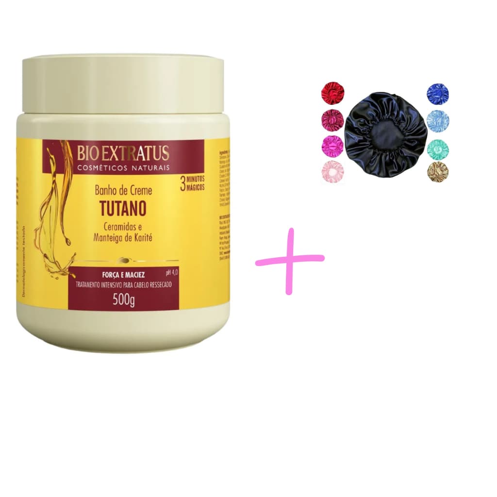 Banho De Creme Bio Extratus Tutano 500g + Touca de Cetim