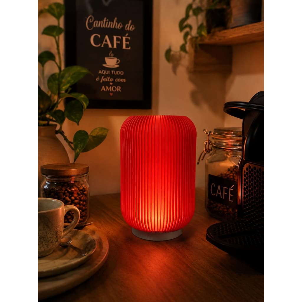 Luminária MAVI SãoLuz | Abajur de Mesa Decorativo LED E27 | Design Moderno | 20 cm x 15 cm | Quarto, Sala e Escritório
