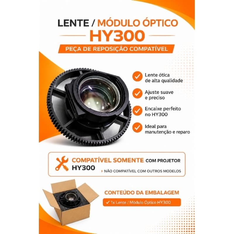 Lente / Módulo Óptico HY300 – Peça de Reposição