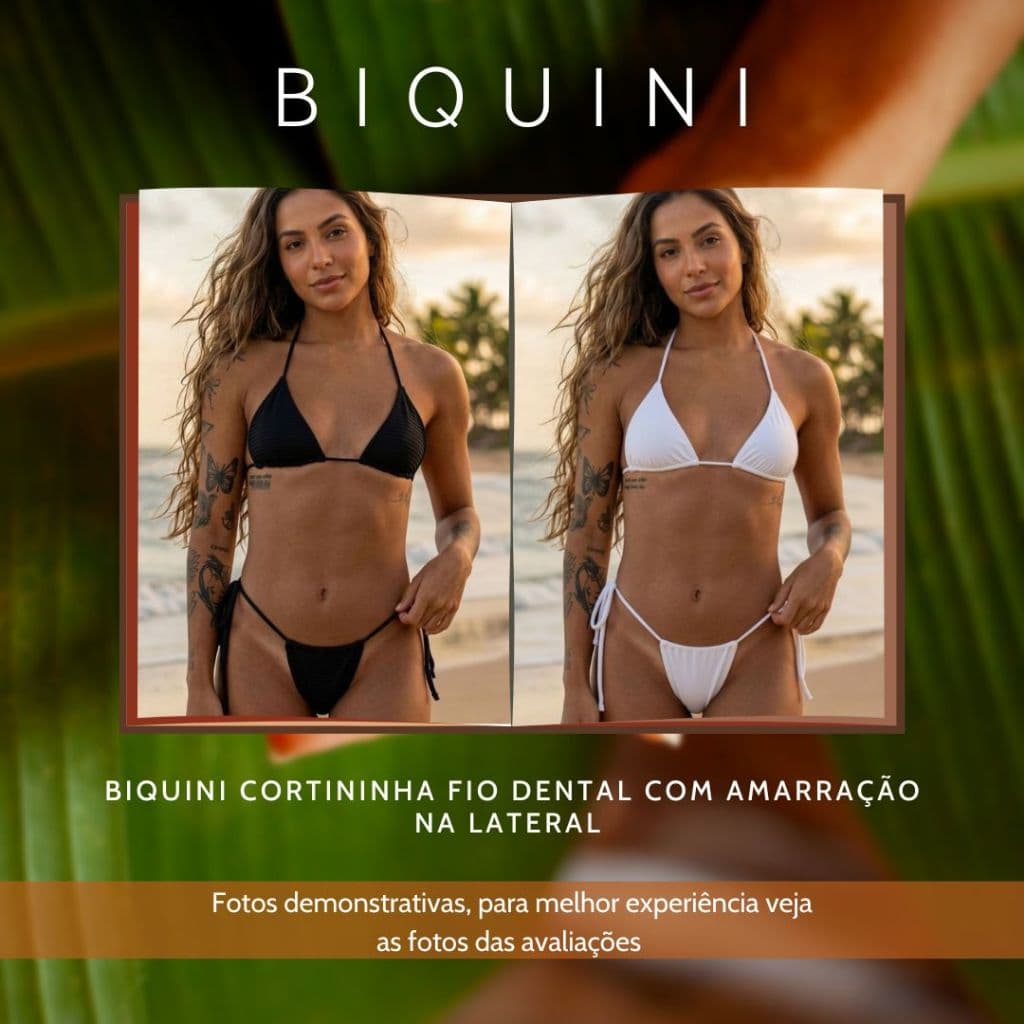 Biquini Feminino Cotininha Fio Dental Sem Bojo Moda Verão Ideal Para Maquinha