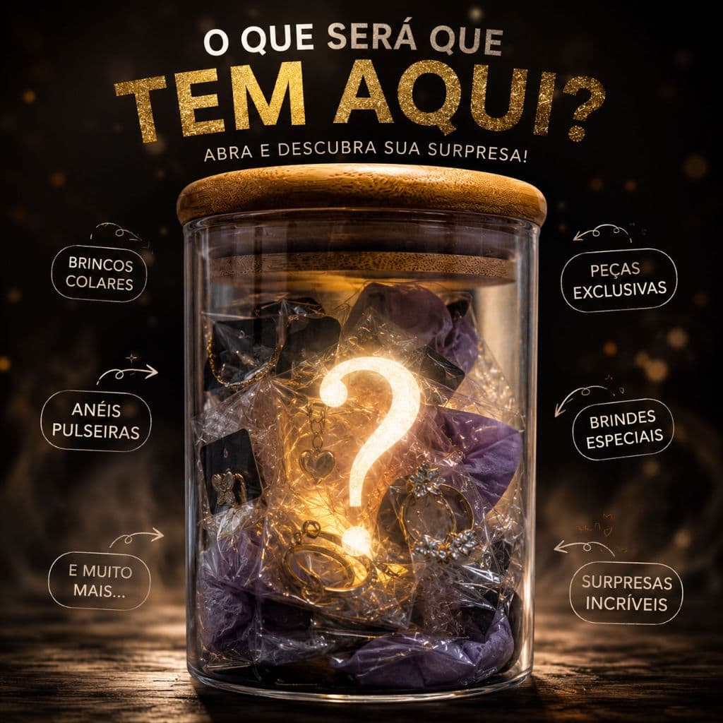 Pote Misterioso Semi Joias Bijuterias Premium