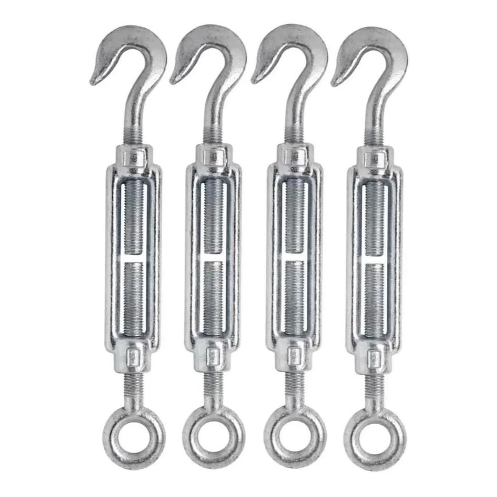 4 Unidades Esticador 3/16 Gancho Aço Galvanizado Carbostorm