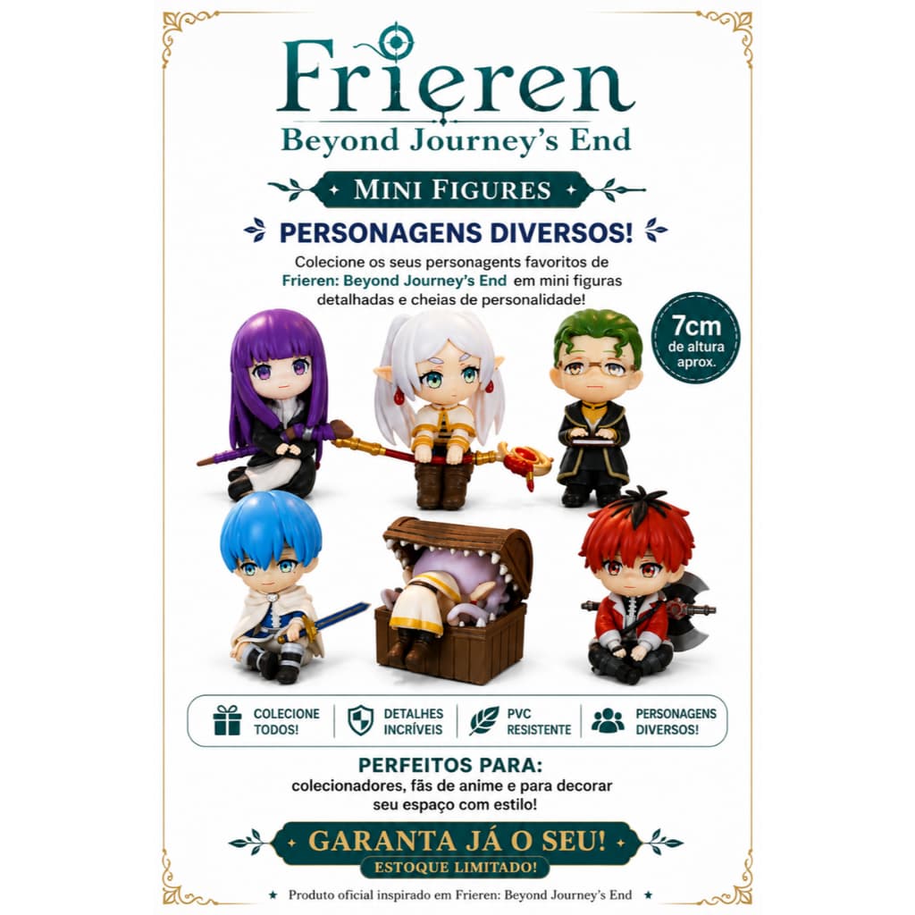 Mini Figure Anime Frieren: Beyond Journey's End Wiki - Personagens Diversos!