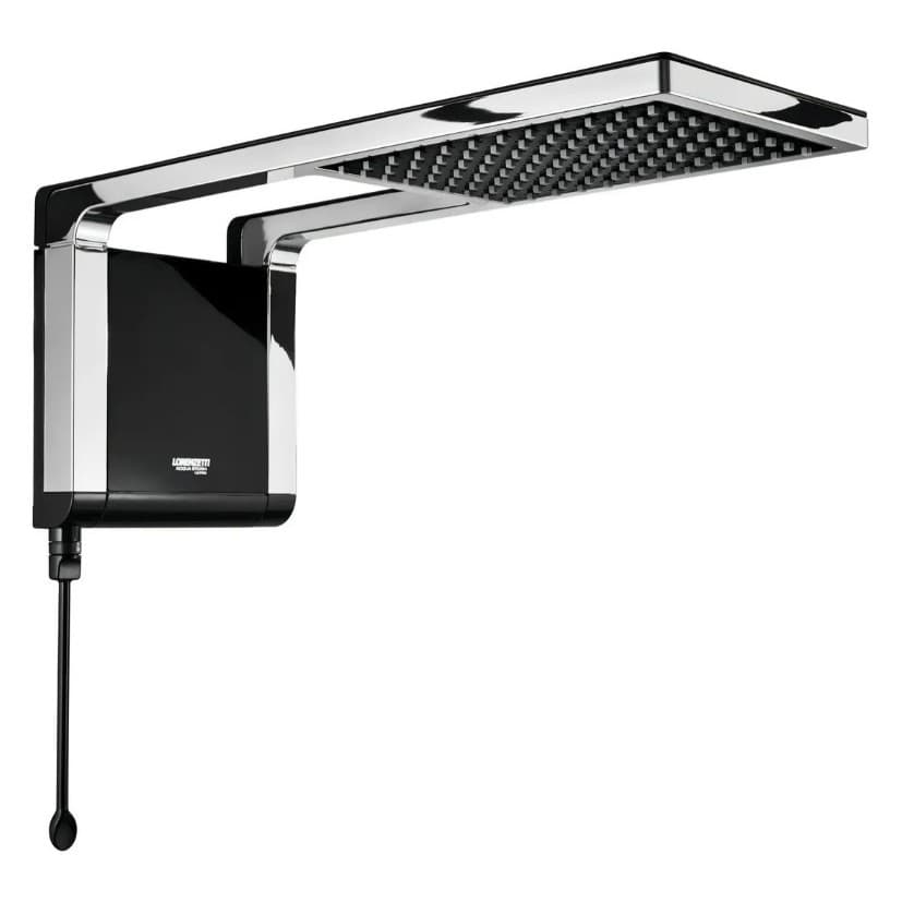 Chuveiro elétrico de parede Lorenzetti Acqua Ultra Storm Preto Cromado 127V 5500W | 220V 6800W ou 7800W Original