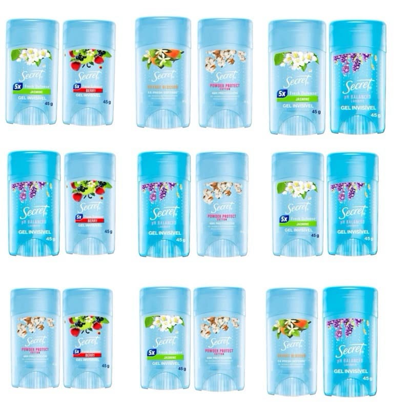 kit Desodorante Secret com 2 unidades 45g cada