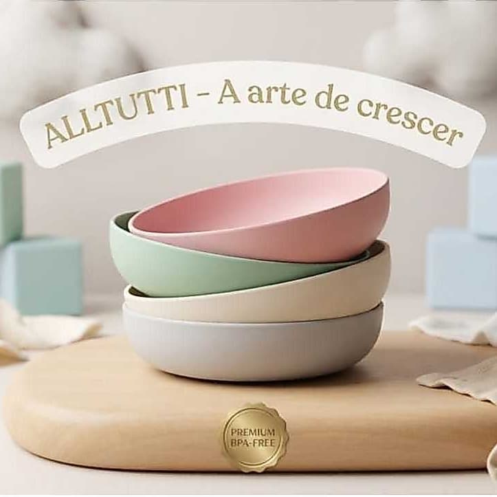 Kit 2 Tigela Bow Ecológica 15cm Introdução Alimentar Refeição Bebê Menina Menino