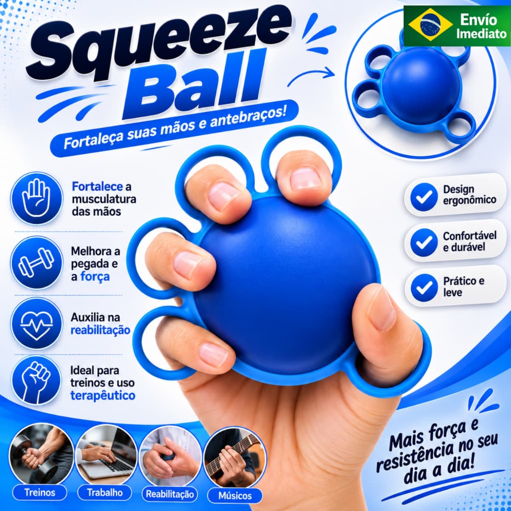 Bola de Massagem massageador de Mão com cinco Dedos, Estímulo Acupressão, Alívio do Estresse