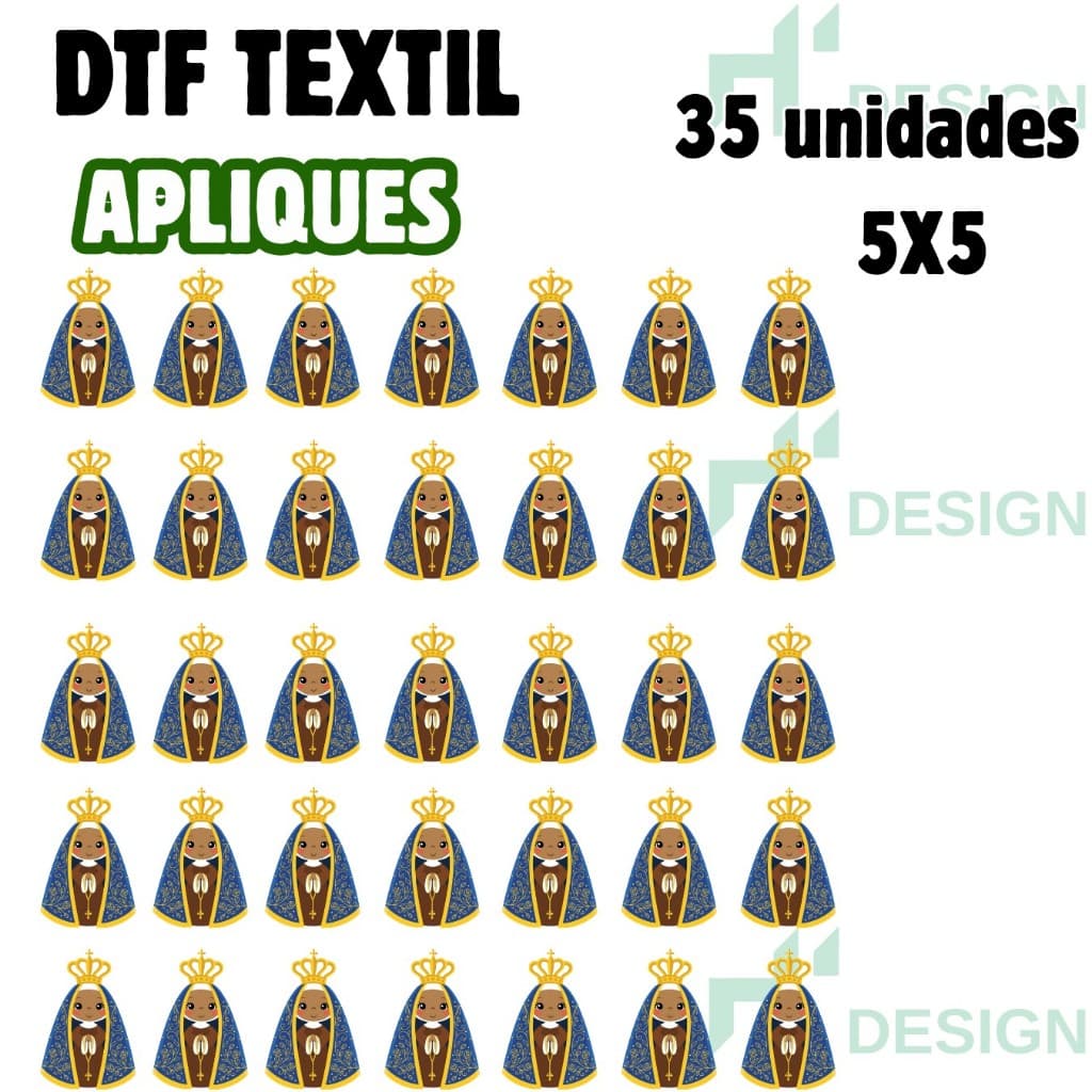 Apliques Termocolantes DTF Textil Apliques Prontos 5x5 Envio Rapido Varios Modelos