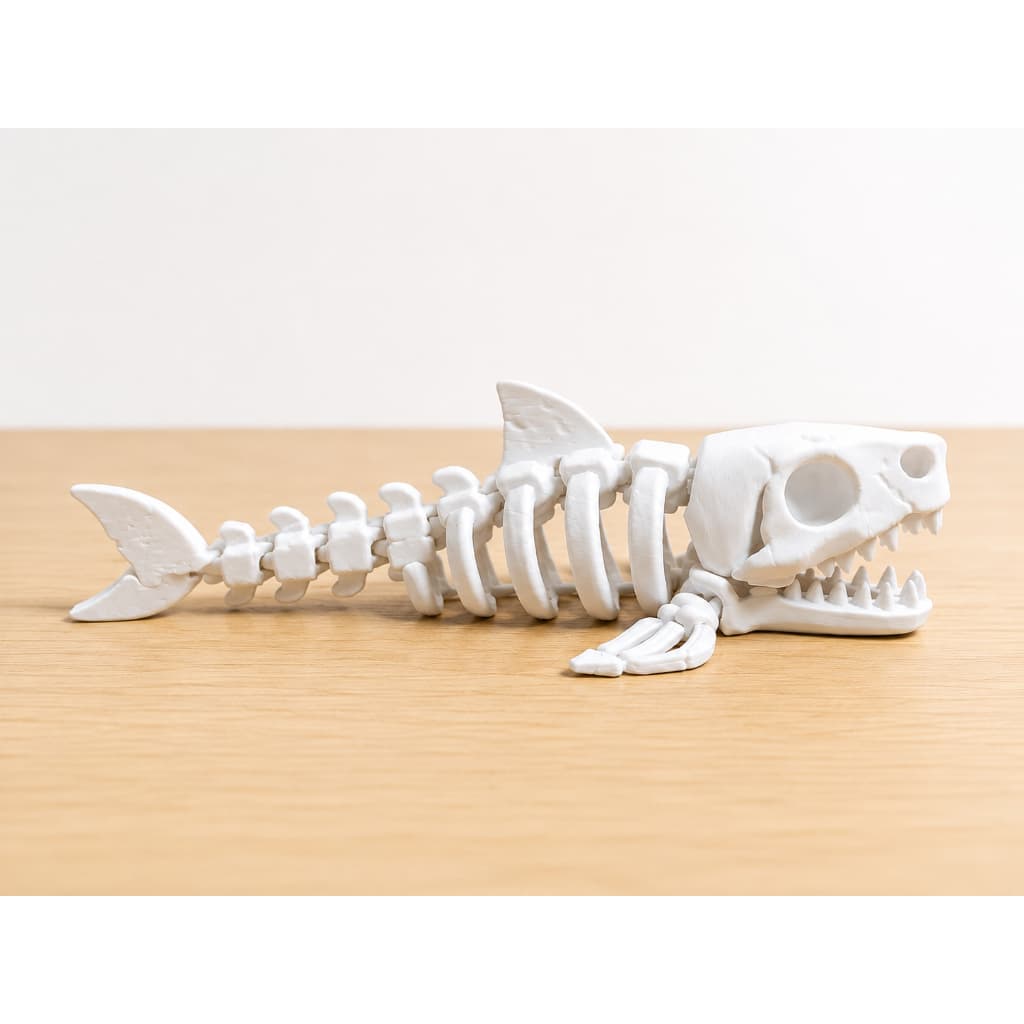 Esqueleto Tubarão Articulado – Brinquedo Decorativo - Pedagógico - Infantil
