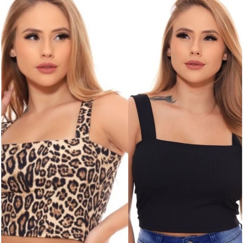 CROPPED TOP CANELADO ALÇA LARGA