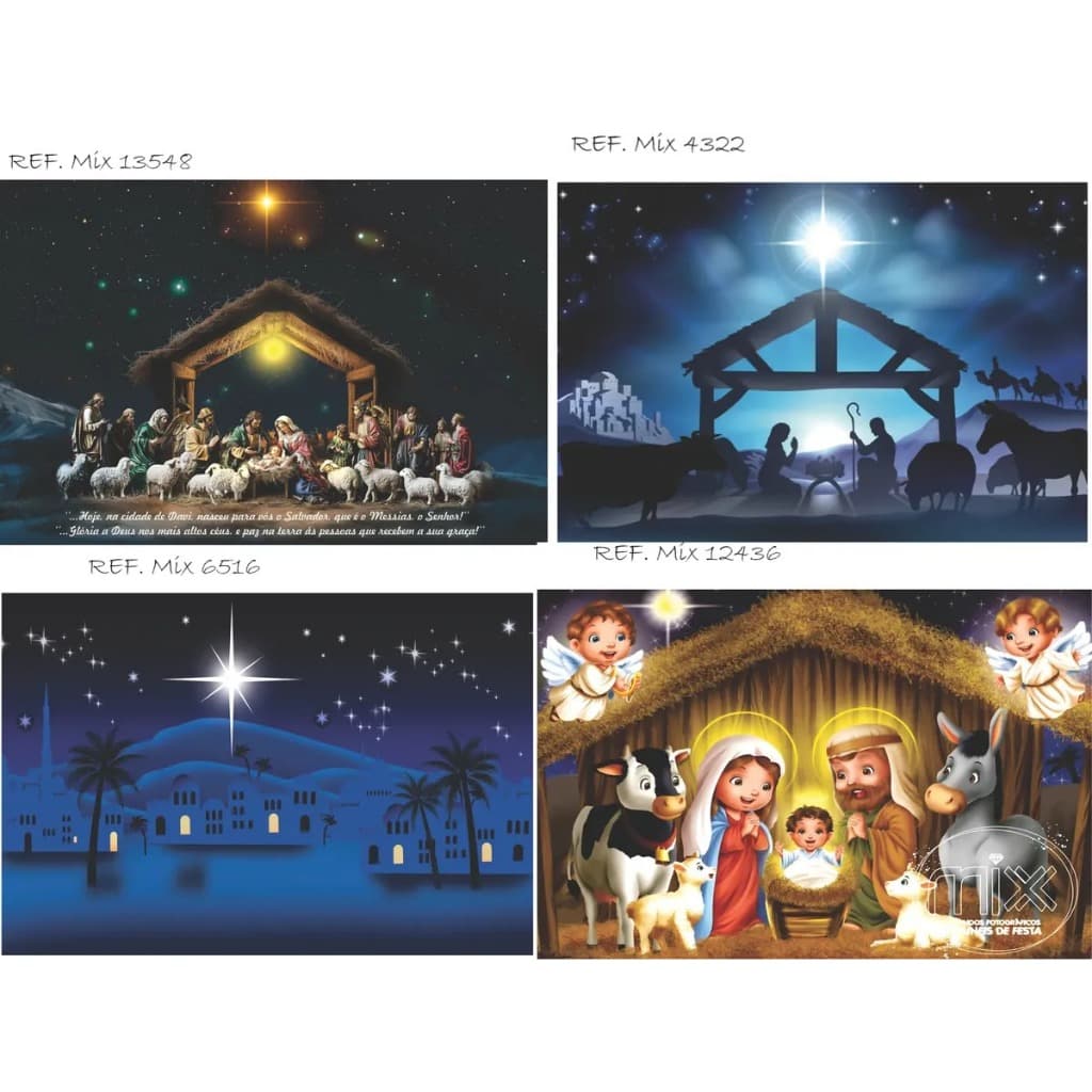 Decoração de Natal Presépio Cristão Medidas Variadas Lançamento