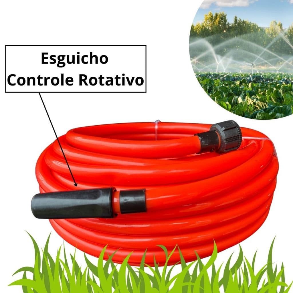 Mangueira Rical Flex  Metros Jardim 100% Silicone Com Esguicho Não Dobra 5,10,20,25,30 metros Flexível com Proteção UV