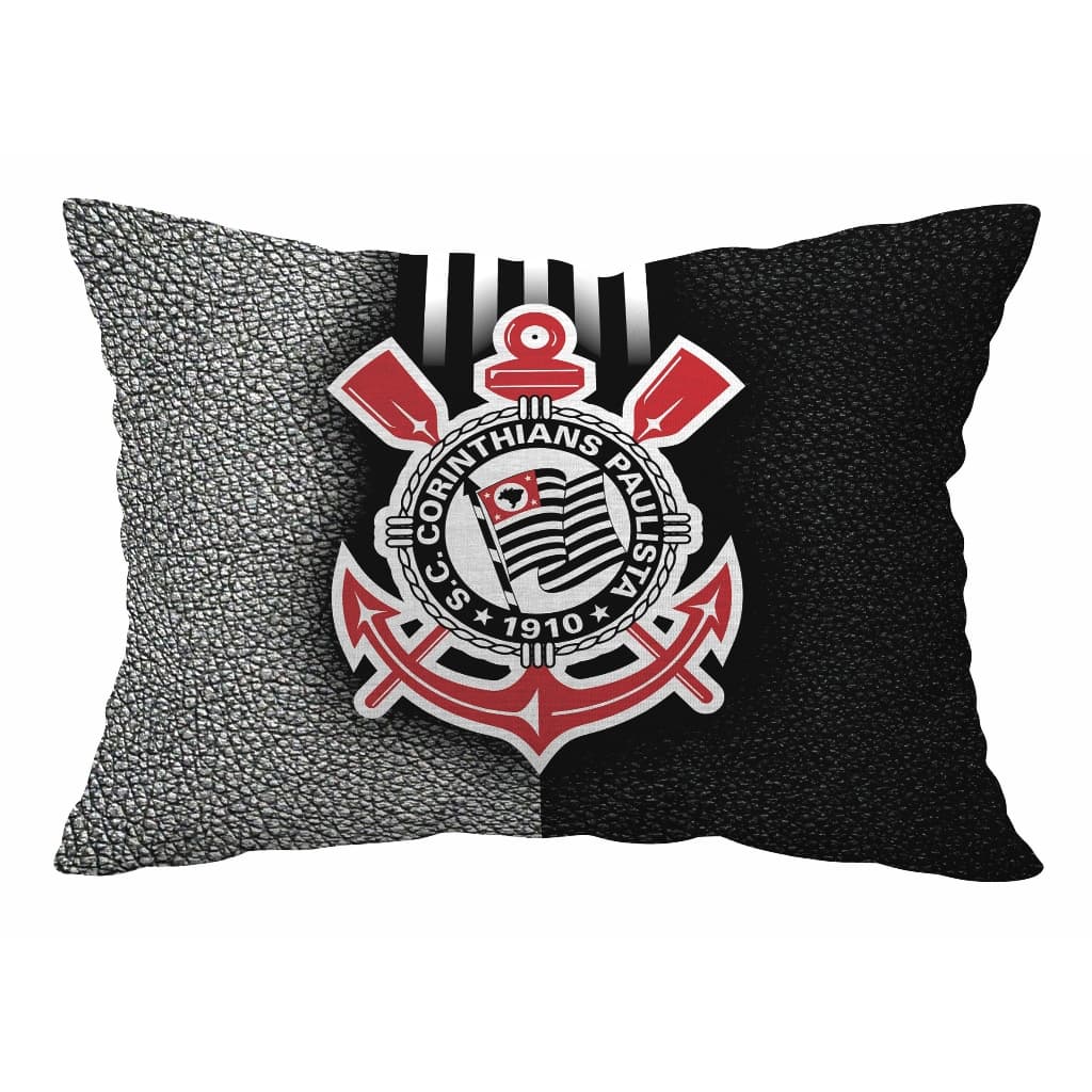 Fronha Avulsa Personalizada Futebol 70x50 Micropercal Toque Macio Com Zíper