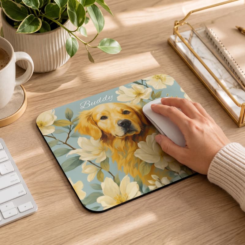 Mouse Pad Personalizado com Foto do Pet  Cachorro Gato  Mousepad Personalizado Pet  Presente Pet Lover