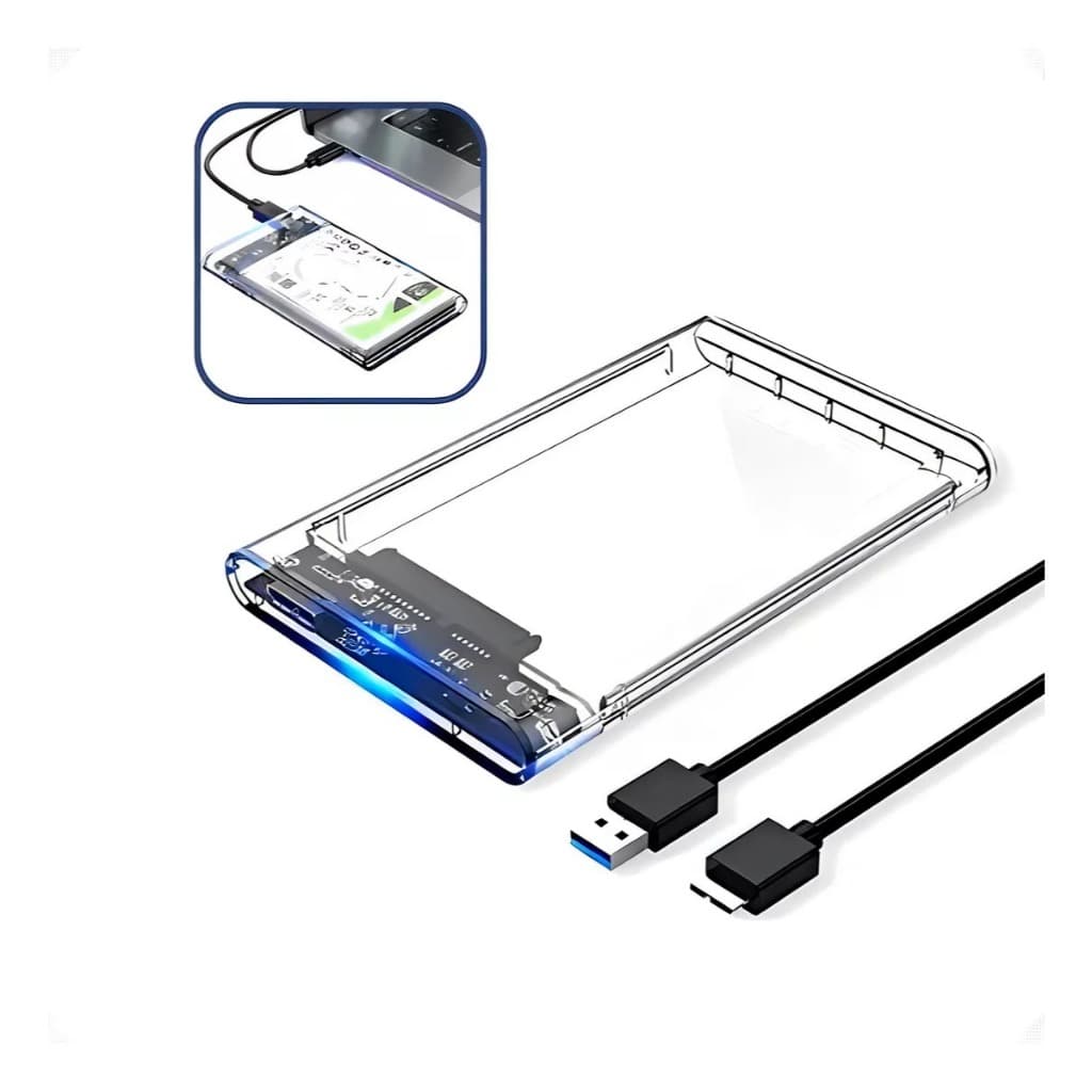 Case Externo 3.0 para HD 2,5'' e SSD SATA Notebook Usb 3.0 5Gbps PS4 PS5 Xbox One / Series/PC