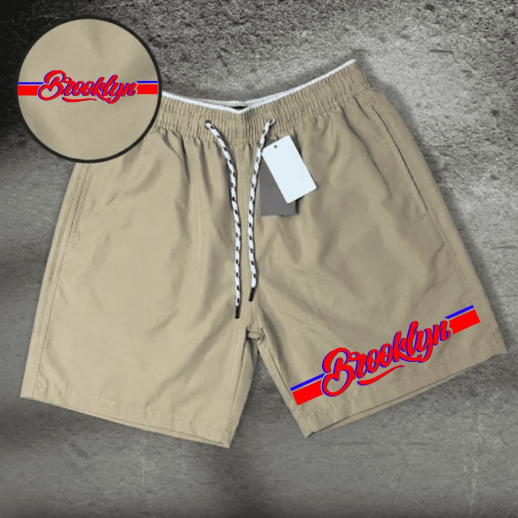 Short Tactel Elastano Masculino Premium Broockyln. Esportivo Levinho!